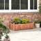 46 X 24 X 16 Inch Rectangular Planter Box With Drainage Holes For Backyard Garden Lawn-Brown